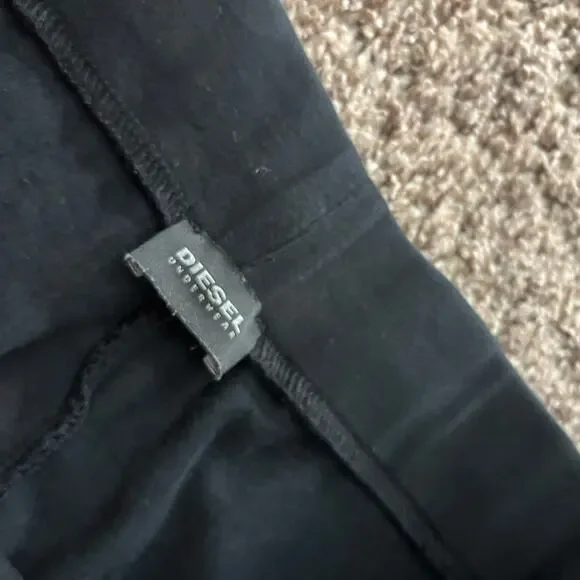 Diesel UMLB-PAN CALZONCINI Black Drawstring Sweat Shorts Mens XL Lounge - Picture 10 of 12